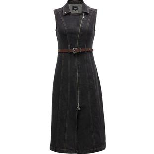 【ONLY奥莱】秋冬复古设计感显瘦中长款牛仔裙连衣裙女