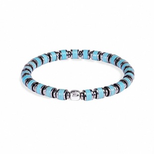 Logic Cat 雷总同款绿松石手链波西米亚ins风男女小众设计手串