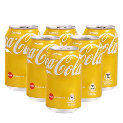 可口可乐香港柠檬味港版碳酸饮料