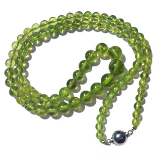 天然橄榄石塔链原石项链裸石祖母绿手链手串无染色无烧色宝石饰品