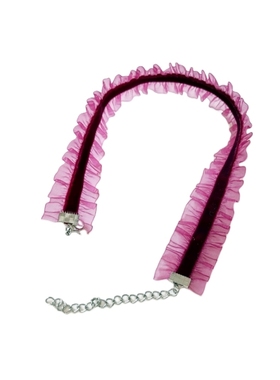 Yolo星球蕾丝花边网纱项链甜美少女丝绒锁骨链choker复古宽颈链