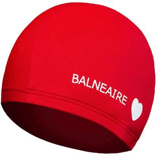 BE范德安布泳帽男女舒适不勒头小红心系列ins心型印花抗氯游泳帽