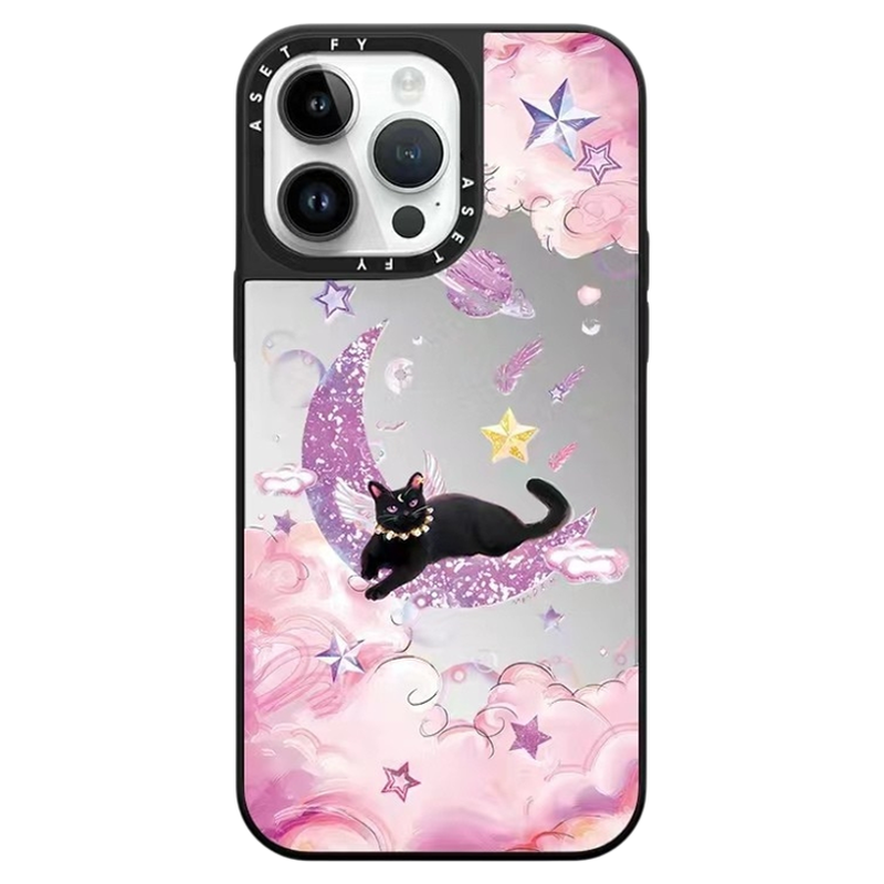 月亮上的猫苹果手机壳防摔个性