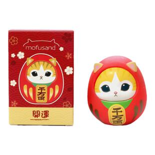 日本猫福珊迪mofusand达摩祈福招财千万两桌面不倒翁盒蛋盲盒潮玩