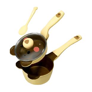 迪迪尼卡辅食锅宝宝辅食锅专用婴儿煎煮一体小奶锅16cm不粘锅