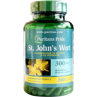 美国进口普丽普莱圣约翰草胶囊草本提取物情绪舒缓安神