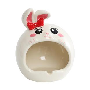 兔子烟灰缸创意个性家用客厅防飞灰卡通式可爱少女动物装饰摆件