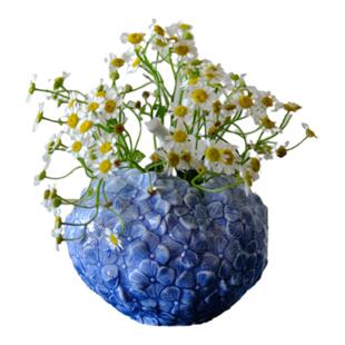 ZJ HOME 出口德国  手作花之礼赞绣球花瓶摆件乔迁礼物浮雕花瓶