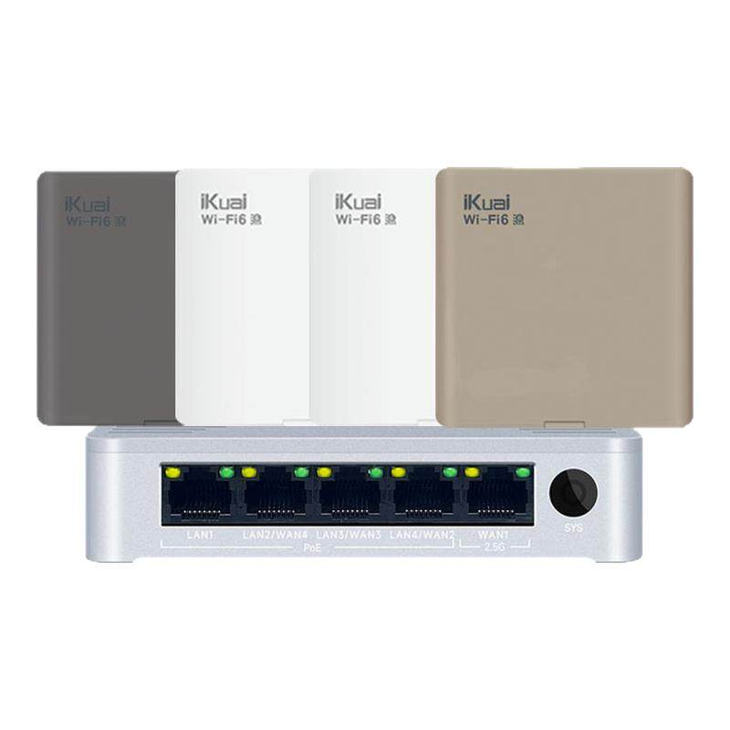 iKuai爱快无线ap面板86全屋覆盖wifi全屋路由器千兆wifi6无线wifi面板3000M双频家用大户型酒店aca