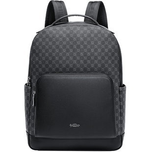 金利来新款背包男士双肩包复古潮流大容量电脑包时尚出行旅行包