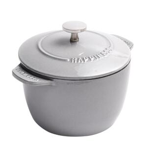 小幸福16-20cm饭釜锅珐琅铸铁锅家用铸铁炖锅煲汤焖烧锅蒸锅