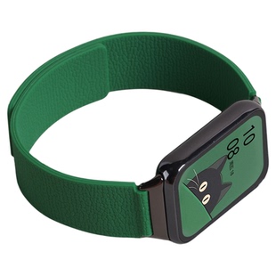 适用小米9pro手表带8pro手环荔枝纹磁吸硅胶腕表带运动智能红米redmiwatch6男士watch5高级4秋冬女生表链柔软