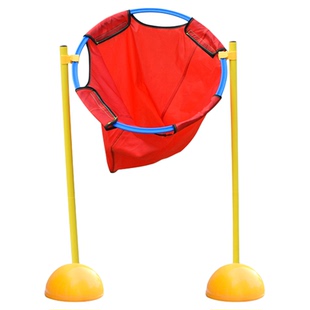 幼儿园感统训练投球网兜器材儿童户外游戏玩具手眼协调飞盘投掷框