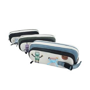 欧力益双层大容量笔袋男孩子文具袋简约创意铅笔盒男款小学生轻便手提儿童可爱2025新款铅笔袋防泼水高颜值