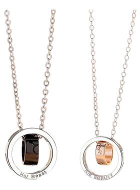 925纯银情侣项链520情人节礼物