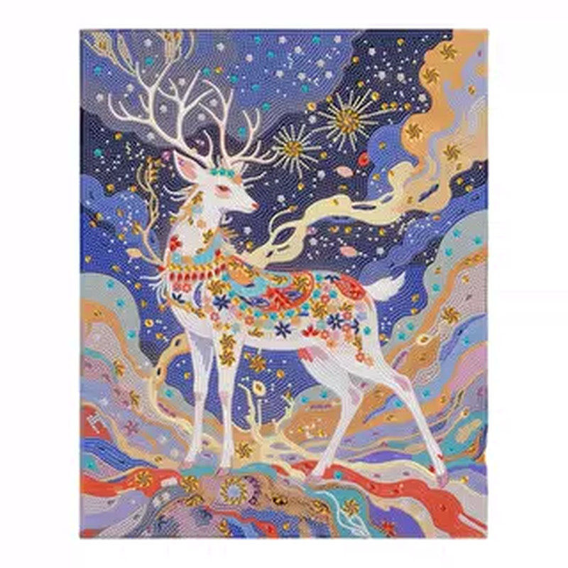 DIY满钻星空麋鹿钻石画