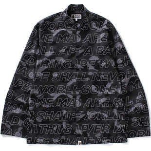 现货 BAPE COLOR CAMO CHINA JACKET 弹幕黑迷彩中式盘扣唐装夹克