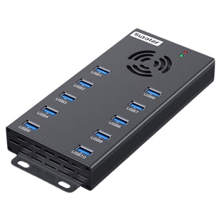 西普莱A-400工业级10口USB集线器手机平板充电扩展HUB集线器每口2A供电 2.0/3.0数据传输可选择