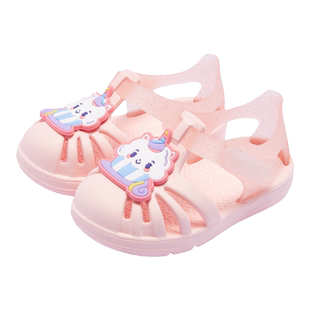 卡特兔宝宝凉鞋男童女童包头婴幼儿夏季果冻鞋踩水童鞋速干沙滩鞋