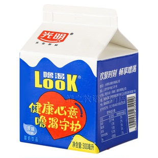 光明LOOK原味常温酸奶300ml整箱礼品装950ml益生菌代餐酸奶饮品
