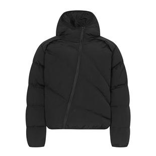 VIGB 原创国潮美式斜拉链排骨冬季棉服外套连帽设计感小众棉衣潮