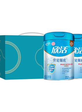 伊利欣活中老年骨能膳底奶粉氨糖黄精益生菌高钙营养品官方正品