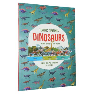 【外图原版】进口英文 英文原版进口 Terrific Timelines Dinosaurs（手工书）