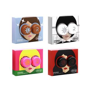 Glamup美幕美瞳月抛2片精选系列火星瞳高冷灰彩色隐形眼镜旗舰店