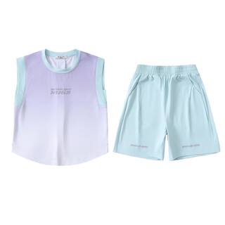 亲子女童速干运动背心套装夏装洋气中大童2026新款儿童夏季两件套
