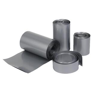 银灰色PVC热缩管电池套绝缘套管热缩膜电池封装包装固封环保包邮