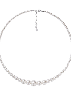 西大班施家珍珠塔链锁骨链