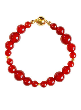 西大班新中式红玛瑙渐变串珠手链