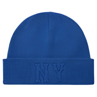 韩国正品MLB男女情侣毛线帽NY立体大标纯色针织帽子运动休闲冷帽