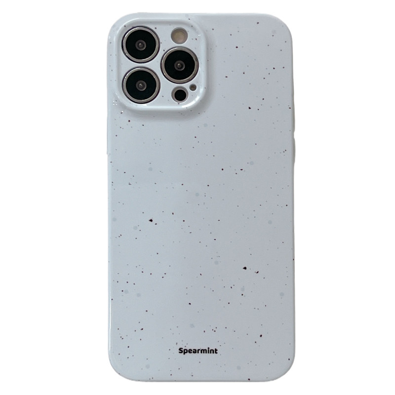 ins奶蓝色泼墨菲林壳适用iphone15苹果14pro手机壳13promax新款16女款13简约13pro韩系14超薄