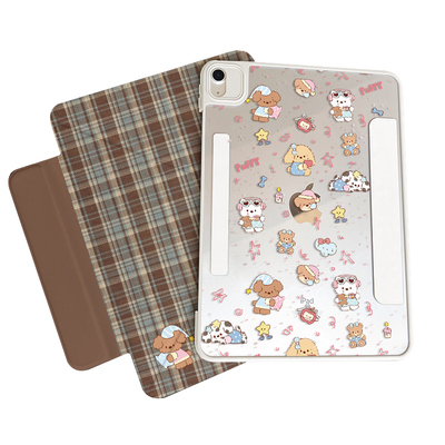 morock平板保护壳适用air7保护壳ipadmini7保护套pro11寸外壳10代带笔槽13寸防护壳air6/5/4磁吸防弯壳子