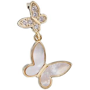 CAROMAY蝴蝶纷飞颈链项圈女短款简约气质网红choker脖子饰品颈带