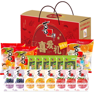 喜之郎年货礼盒果冻海苔儿童休闲解馋零食大礼包囤货送礼