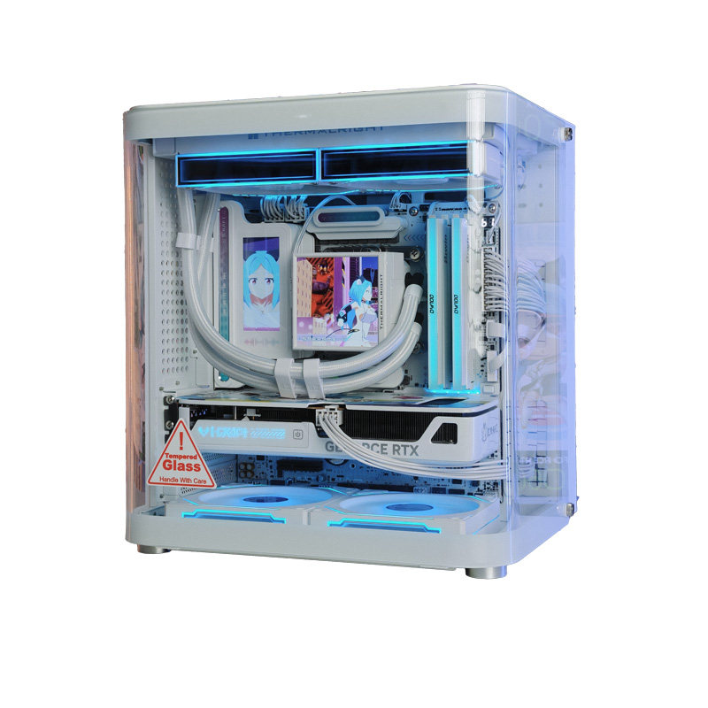 TK-1白色海景房DIY主机台式/ultra7 250K265K270KPLUS 5060