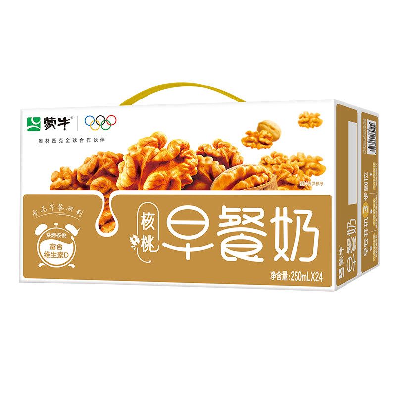 蒙牛早餐奶核桃红枣麦香混合口味