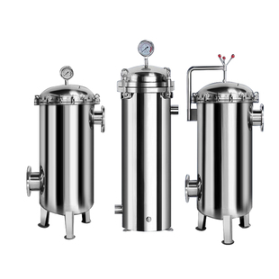 不锈钢袋式过滤器工业布袋前置井水泥沙循环水污水油胶水过滤设备