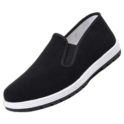 老北京布鞋男款官方正品新款千层底夏季爸爸休闲男士厚一脚蹬艾草