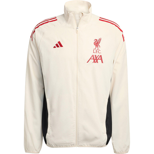 Adidas/阿迪达斯官方正品2025夏季款男士足球立领修身外套JV6571