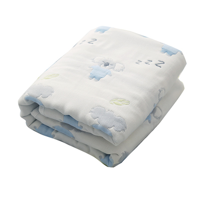 婴儿纱布床单纯棉加厚保暖宝宝