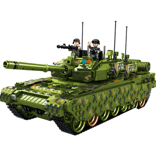 陆战坦克积木巨大型装甲车拼装玩具益智男孩6-10岁以上生日礼物