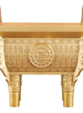黄铜鼎盛千秋铜鼎摆件