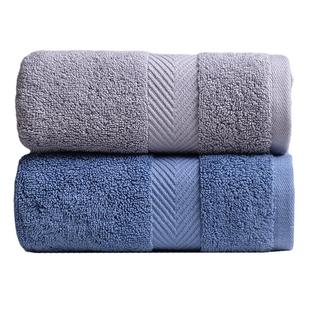 LOFTEX/亚光2025加大加厚A类男女纯棉情侣款大毛巾柔软吸水两条装