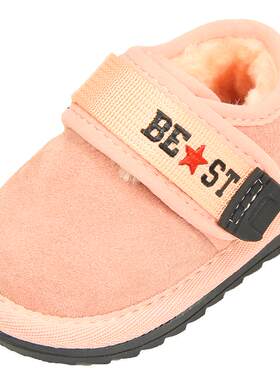 婴儿秋冬天保暖女童鞋