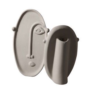 艺术创意素胚陶瓷花瓶摆件抽象人物客厅水培插花花器民宿ins新款