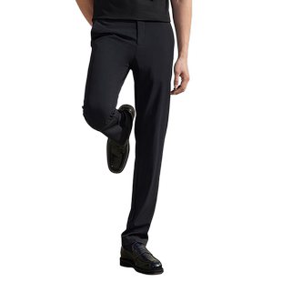 【保暖磨毛】金利来裤子男装25冬季新款莫代尔直筒加厚休闲裤男士