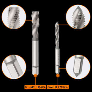 上工不锈钢用高估螺旋丝锥HSS-E马氏体钻孔丝锥粗牙细牙打孔工具